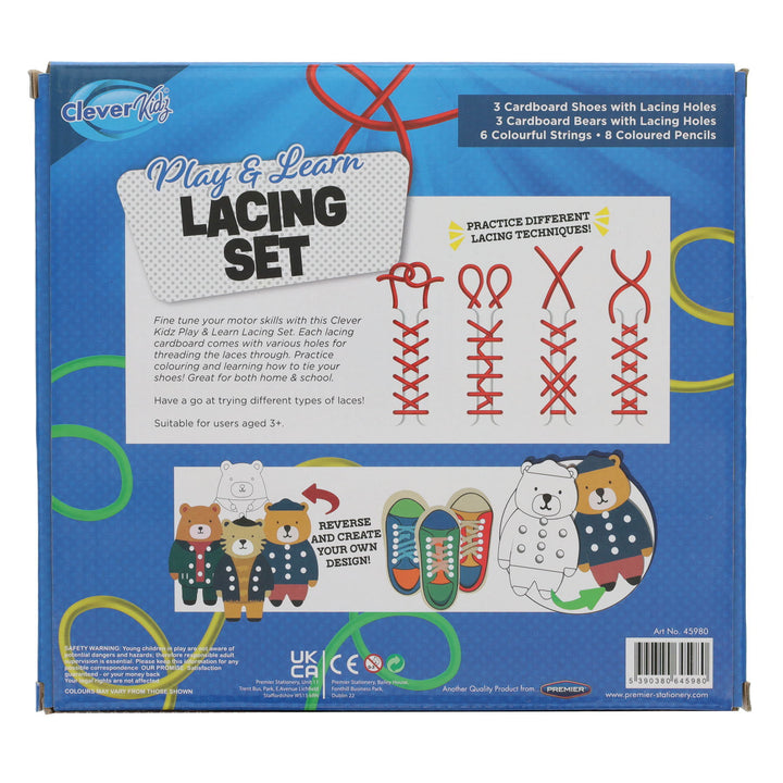 Clever Kidz Play Learn Lacing Set – Write Away Stationery