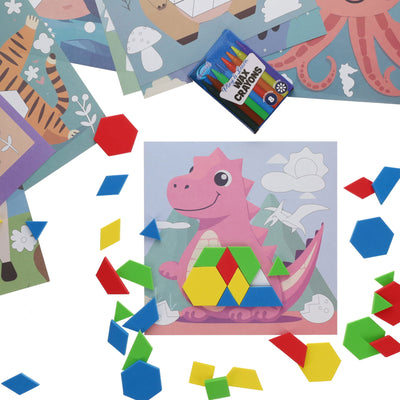 Clever Kidz Play & Learn Animal Tangram - 102 Pieces