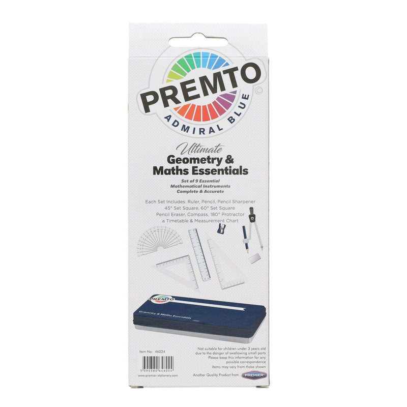 Premto Maths Set - Admiral Blue - 9 Pieces