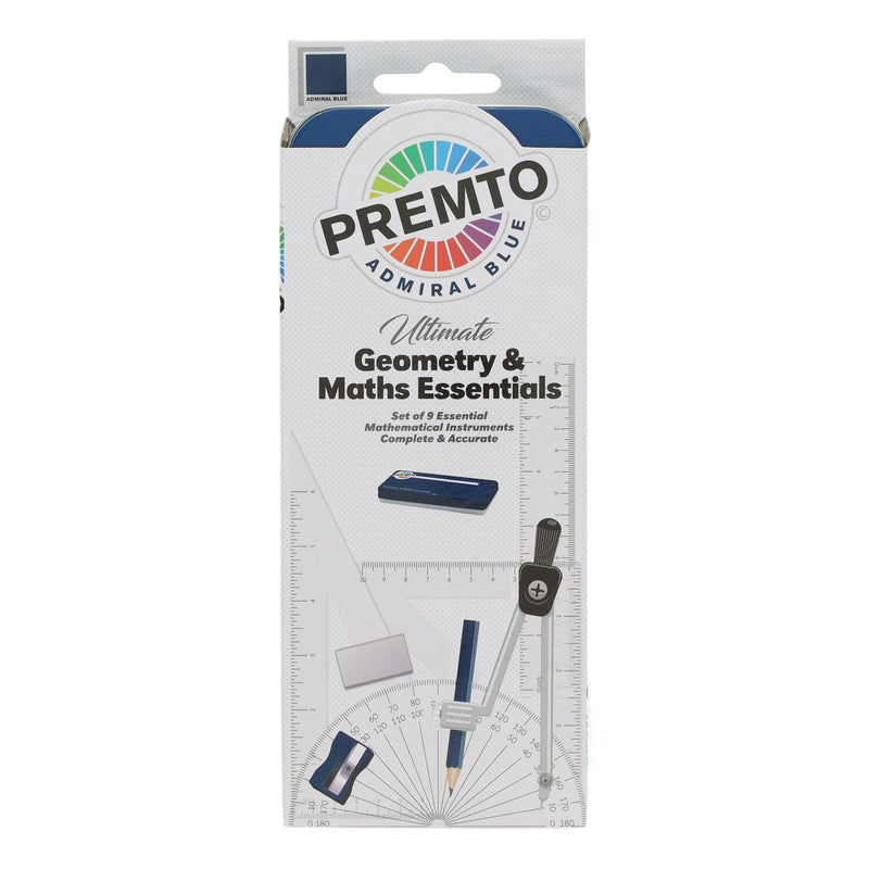 Premto Maths Set - Admiral Blue - 9 Pieces