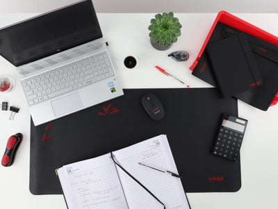 Concept PU Leather Desk Pad - Black