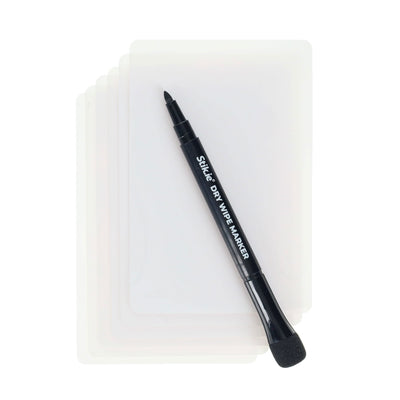 Stik.ie Reusable Stikie Notes - White - 4x6 - Pack of 6
