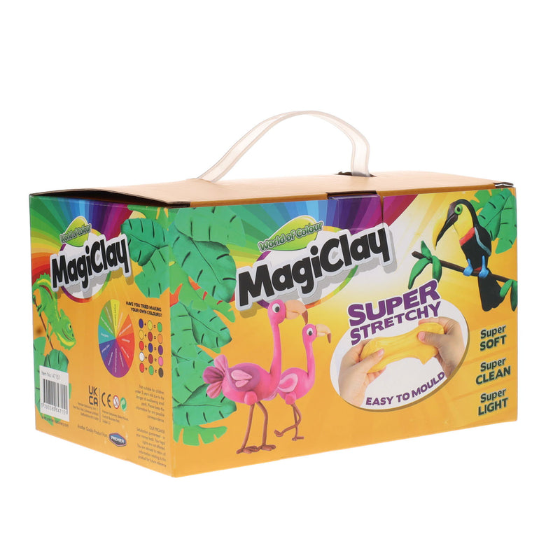 World of Colour Super Stretchy Magiclay - 15g Tubs - Set of 24