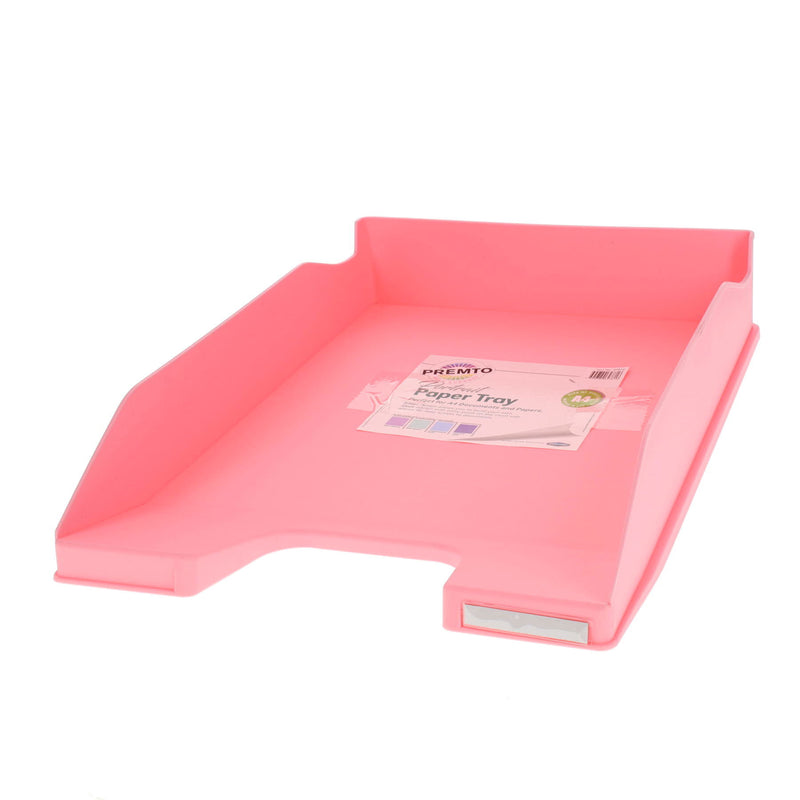 Premto Pastel Paper Tray - Portrait - Pink Sherbet