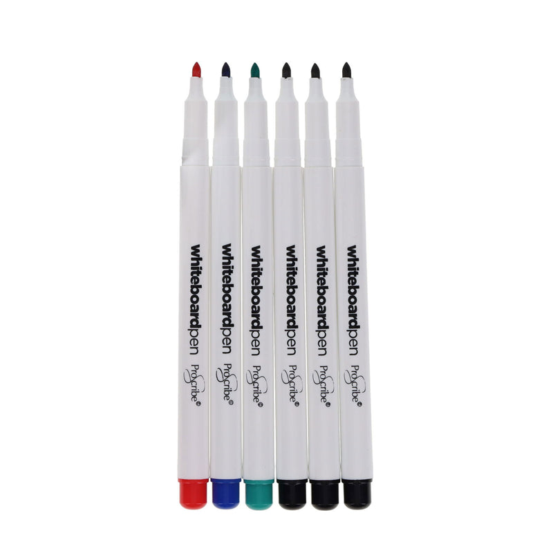 Pro:Scribe Whiteboard Pens - Assorted - Pack of 6