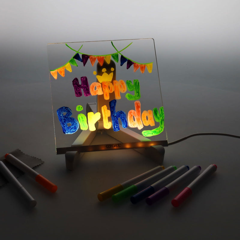 Concept Acrylic LED Notice Board - 150 x 150mm