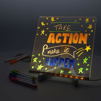 Concept Acrylic LED Notice Board - 200 x 200mm