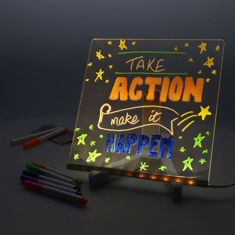 Concept Acrylic LED Notice Board - 200 x 200mm