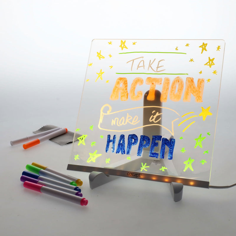 Concept Acrylic LED Notice Board - 200 x 200mm