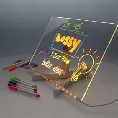 Concept Acrylic LED Notice Board - 200 x 300mm