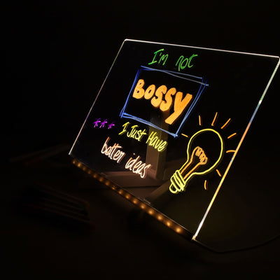 Concept Acrylic LED Notice Board - 200 x 300mm