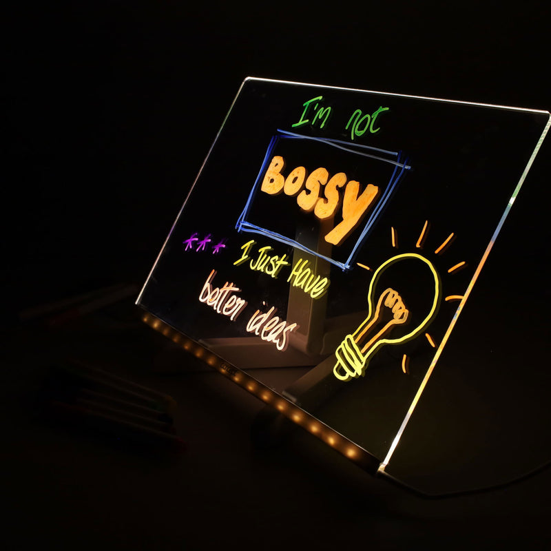 Concept Acrylic LED Notice Board - 200 x 300mm