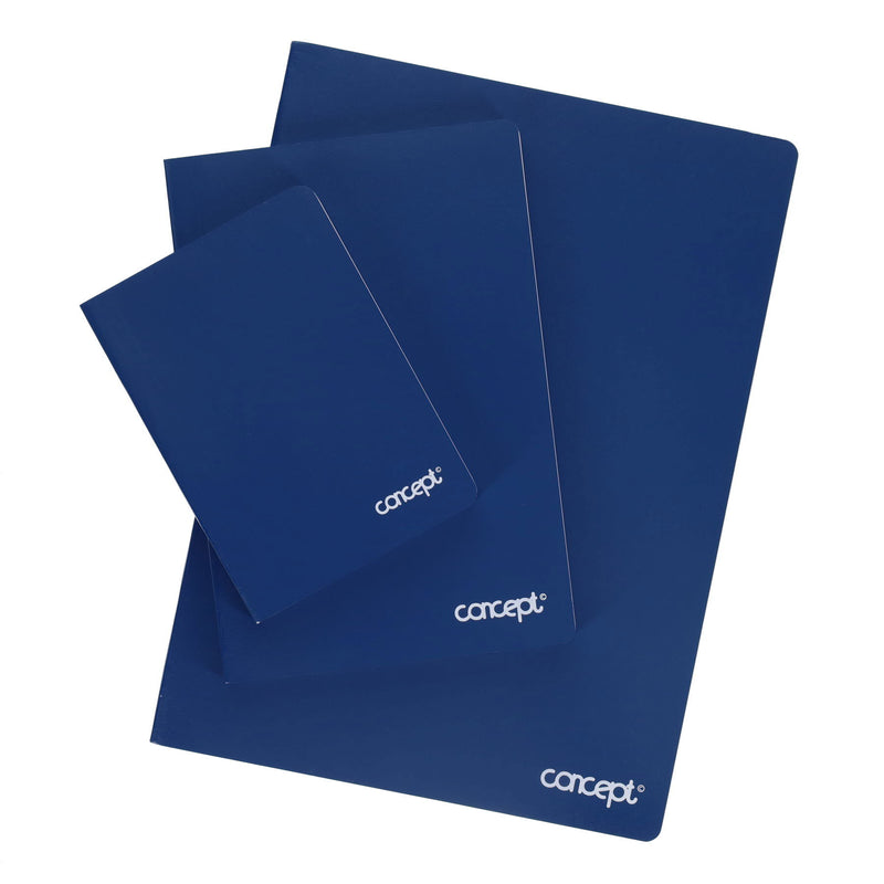 Concept A4 Soft Cover Notebook - 192 Pages - Blue