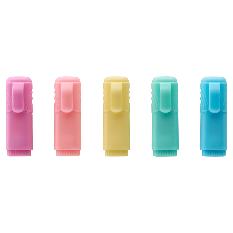 Pro:Scribe Pastel Mini Highlighters - Pack of 5