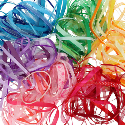 Crafty Bitz Silky Ribbons - 10m - Red