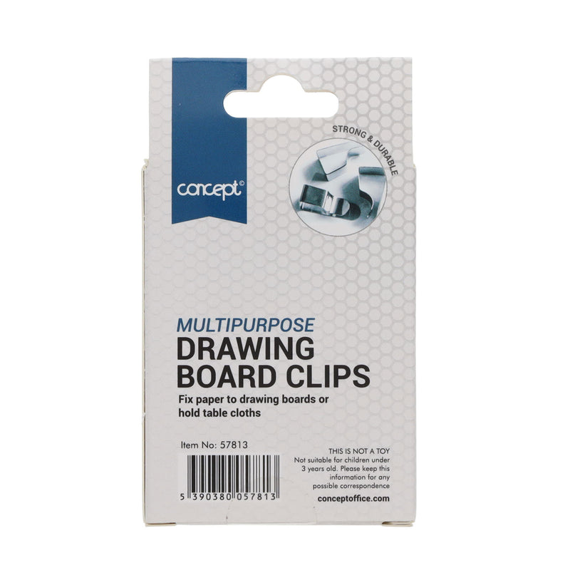 Concept Drawing Board Clips - Pack of 4