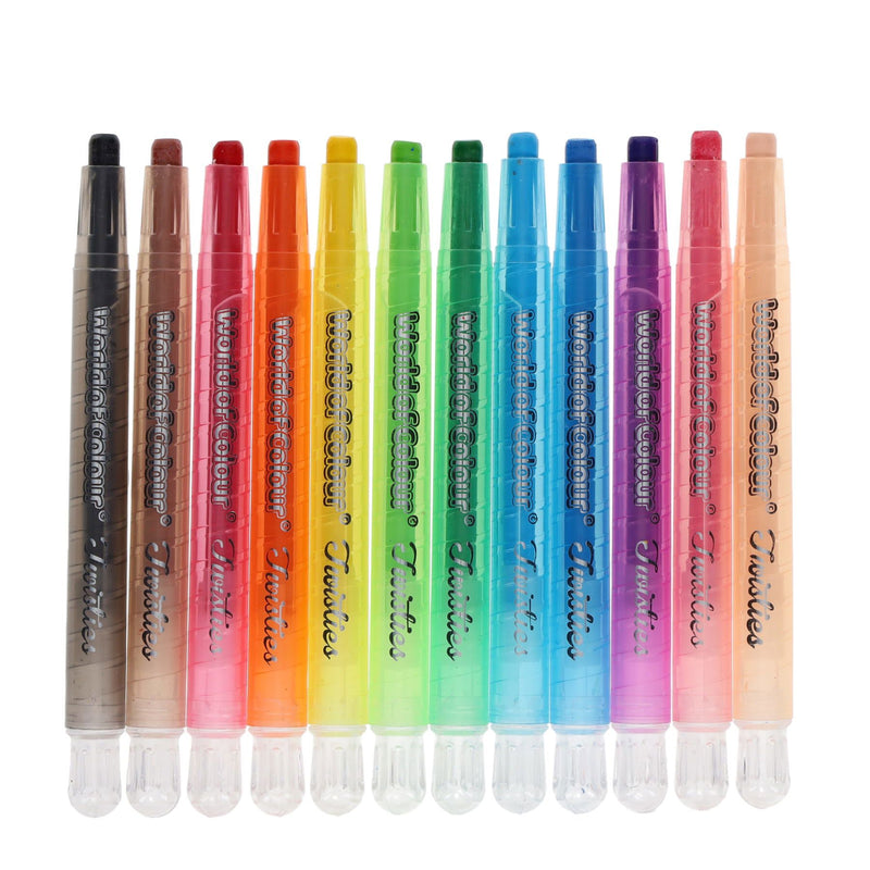 World of Colour Mini Twisties Crayons - Pack of 12