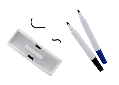 Premier Office Dry Wipe Whiteboard Markers with Peelable Eraser - Pack of 2