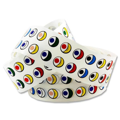 Crafty Bitz Pairs of Coloured Eyes - 2000 Sticker Roll