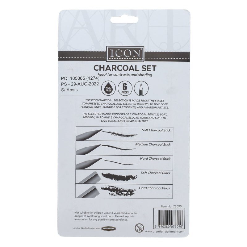 Icon Highest Quality Charcoal Set in Tin