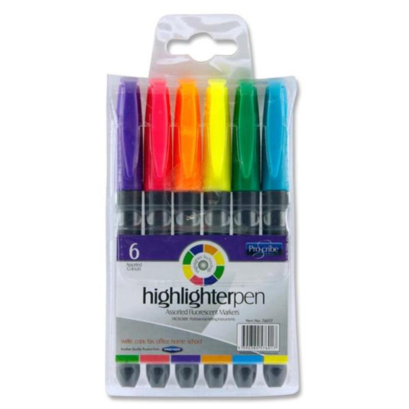 Pro:Scribe Highlighter Pens - Pack of 6