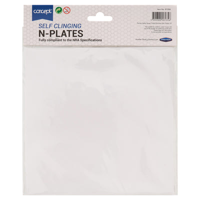 Self Clinging Novice N-Plates Set Of 2