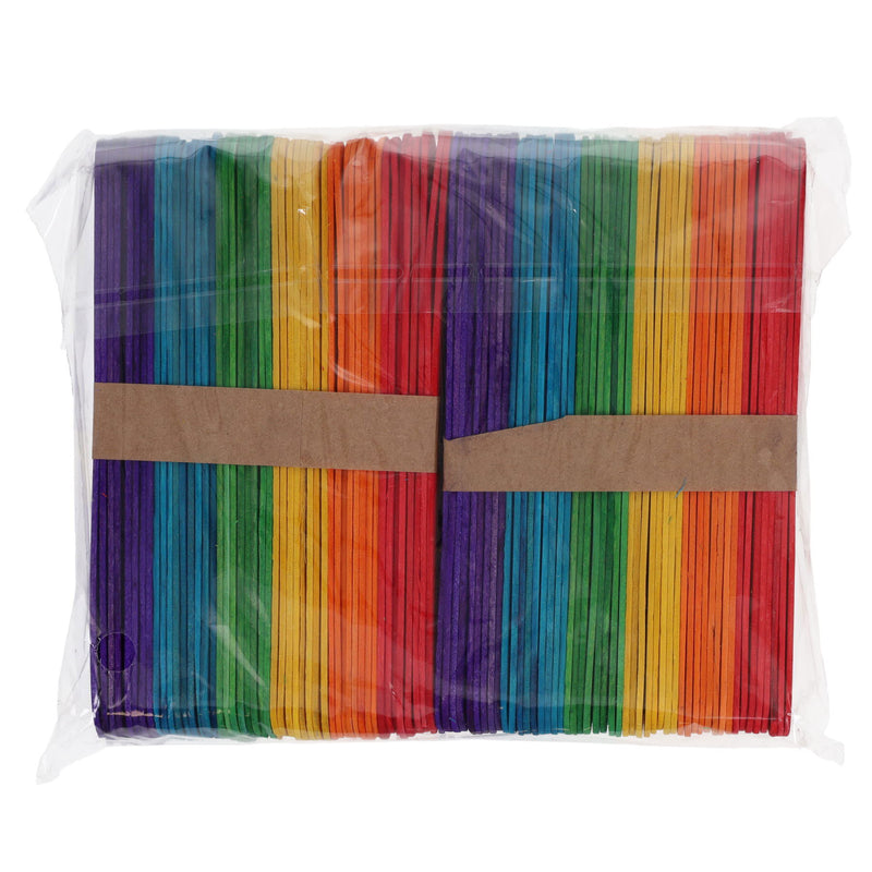 Crafty Bitz Jumbo Lollipop Sticks - Coloured - Pack of 200