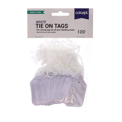 Premier Office 36mm x 53mm Strung Tags - Pack of 100