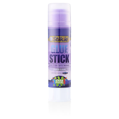 Stik-ie Coloured Transparent Glue Stick - Purple
