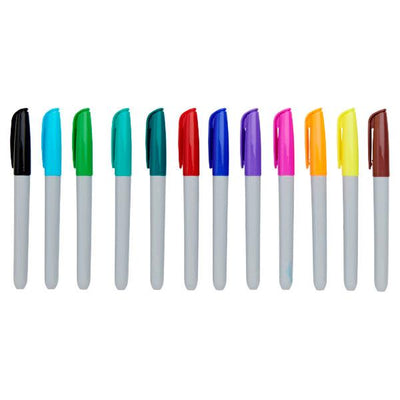 Pro:Scribe Permanent Markers - Pack of 12