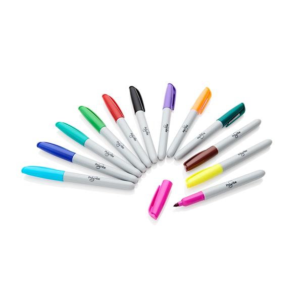 Pro:Scribe Permanent Markers - Pack of 12