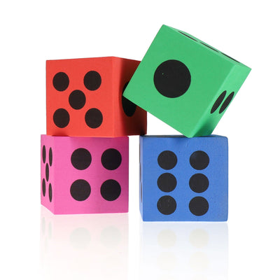 Clever Kidz Play & Learn Giant Dice - Blue - Pack of 2