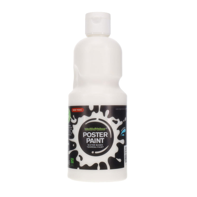 World of Colour Poster Paint 500ml - White