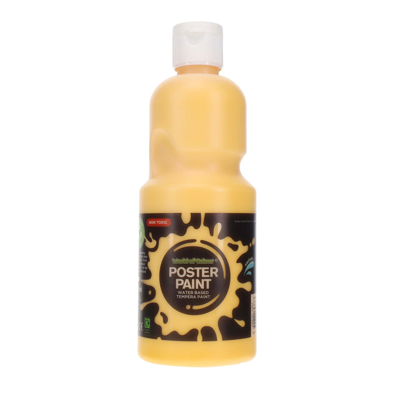 World of Colour Poster Paint 500ml - Warm Yellow