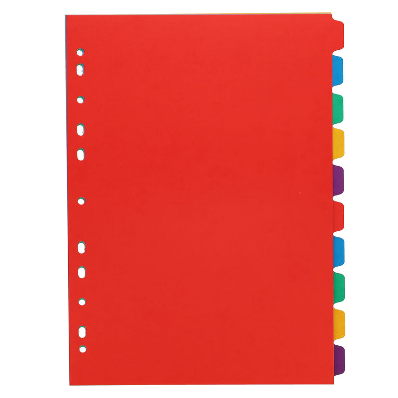 Concept Extra Strong Subject Dividers - 230 gsm - 10 Tabs