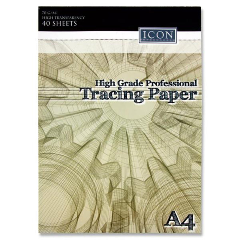 Icon A4 Professional Tracing Paper Pad - 40 Sheets - 70 gsm
