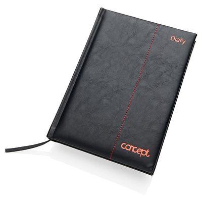 Concept Page A Day Undated Diary A5 - Black