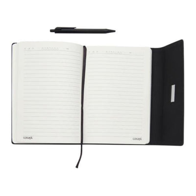 Concept A5 Ruled Journal with Pen and Magnetic Closure - 256 Pages - Black