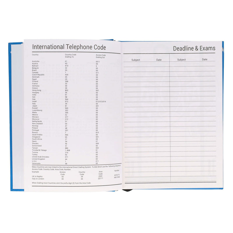 Premto A5 Page A Day Academic Diary 2023-2024 - Sunshine Yellow