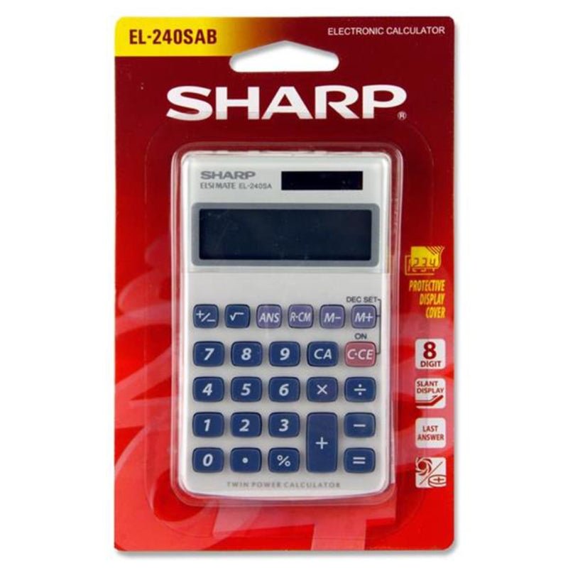 Sharp EL-240SAB Twin Power Calculator