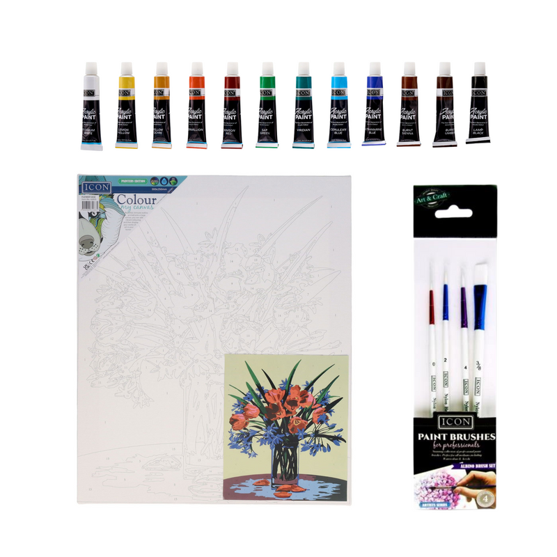 Paint by Numbers Canvas Bundle - Option 1