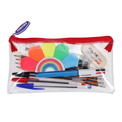 Stationery Multipack | 200x115mm Transparent Pencil Case Pack - Option 2