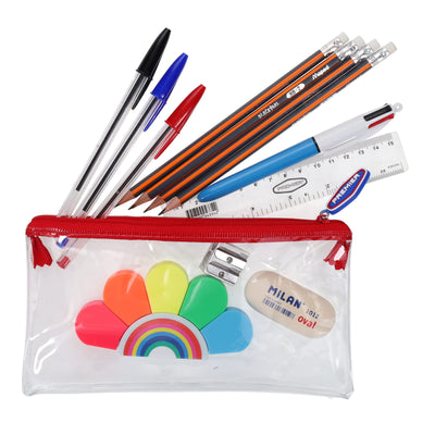 Stationery Multipack | 200x115mm Transparent Pencil Case Pack - Option 2