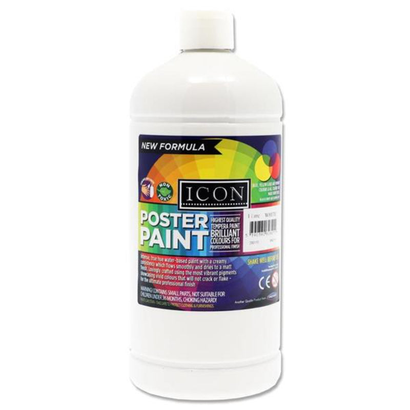 Icon Poster Paint - 1 litre - White