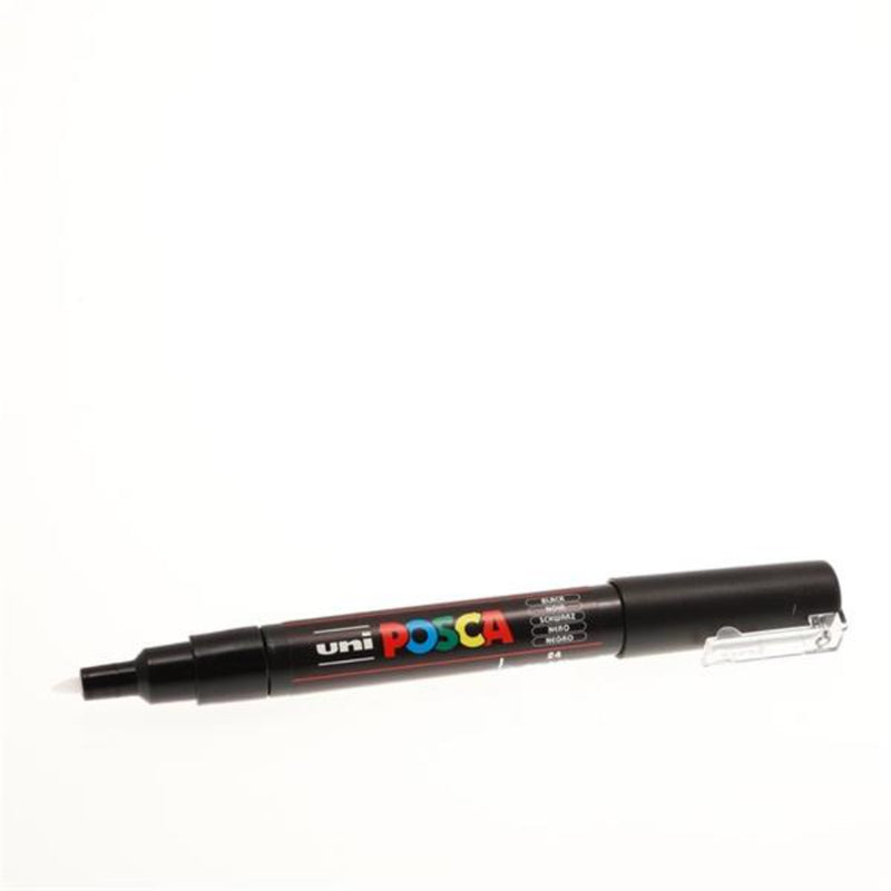 Posca PC-1M Poster Coloured Marker - Round Tip Ultra Fine - Black