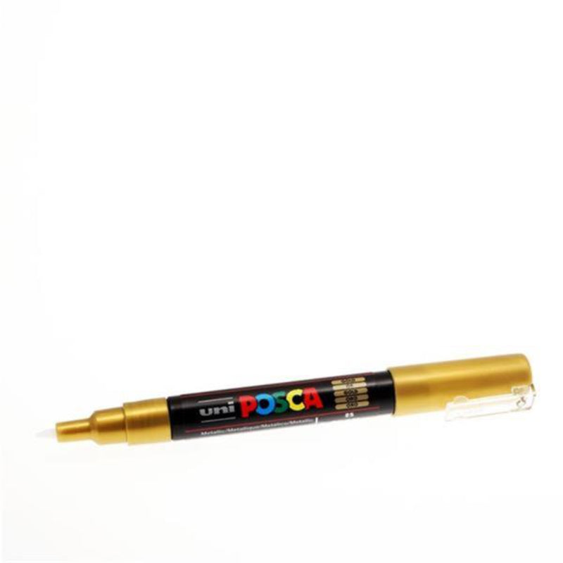 Uni Posca PC-1M 0.7mm Round Tip Ultra Fine Permanent Marker - Gold