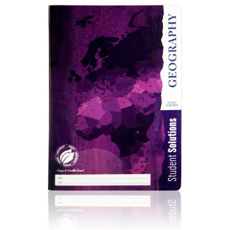 Student Solutions A4 Durable Cover Subject Notebook - 120 Pages - Geography
