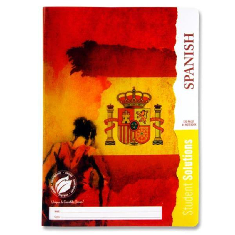 Student Solutions A4 Durable Cover Subject Notebook - 120 Pages - Spanish