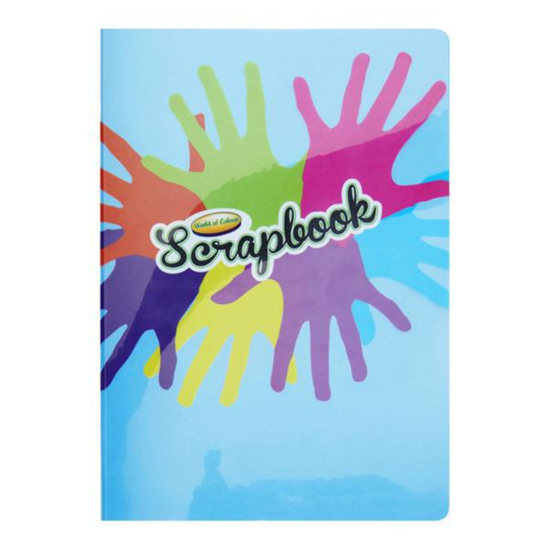 World of Colour A3 Durable Cover Scrapbook - Coloured Pages - 60 Pages