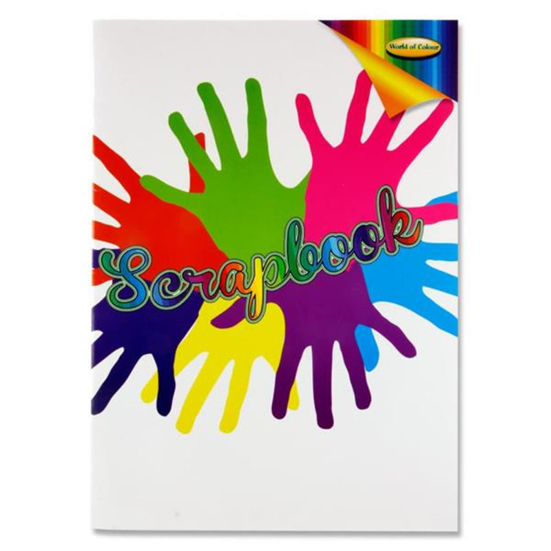 World of Colour A3 Scrapbook - Coloured Pages - 60 Pages